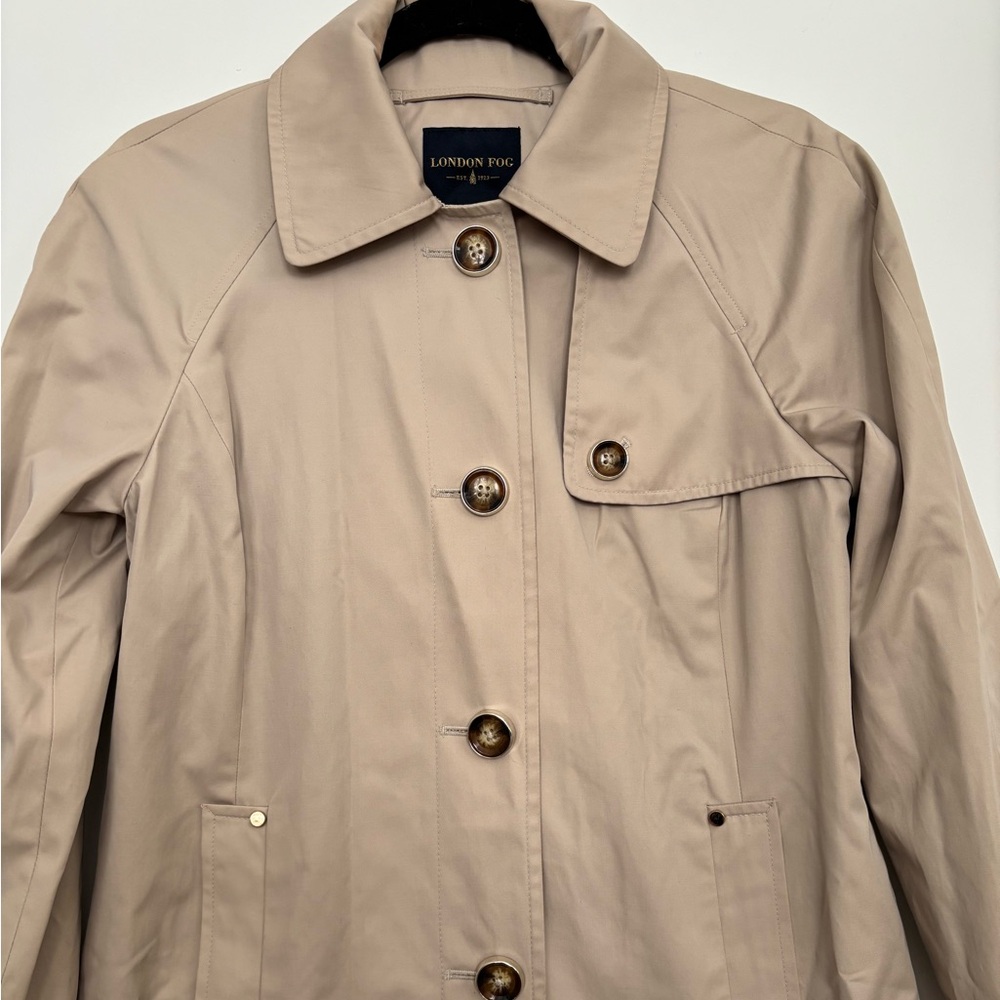 London Fog Tan Trench Coat - Picture 7 of 10
